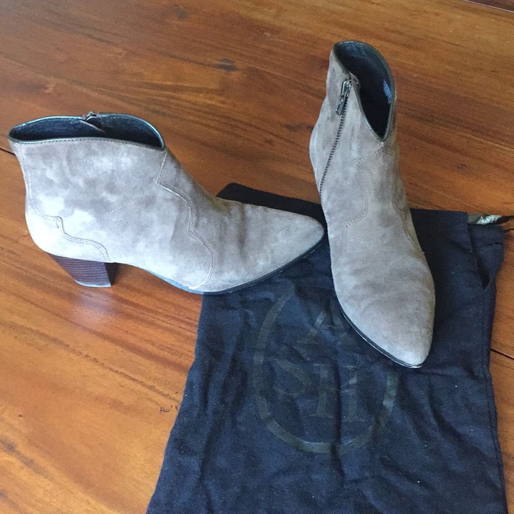 Ash suede booties
